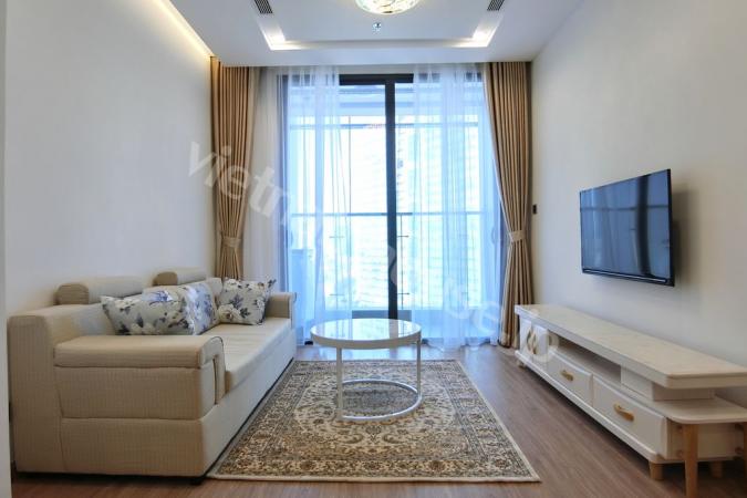 Clean white serviced apartment at Ba Dinh area