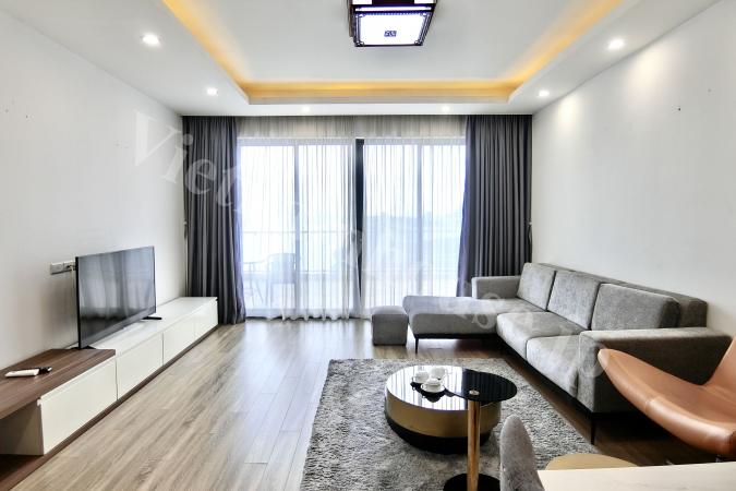 2寝室・広いバルコニー付き・素敵な西湖ビューのアパート