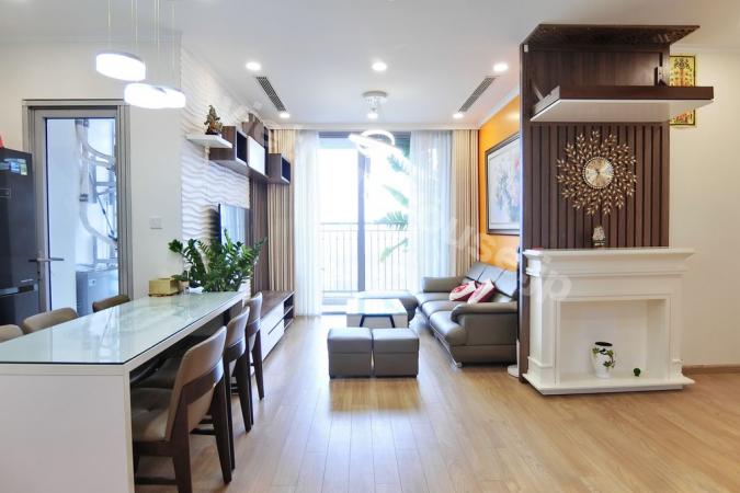 A two-bedroom apartment in Vinhomes Gardenia is ready for you.