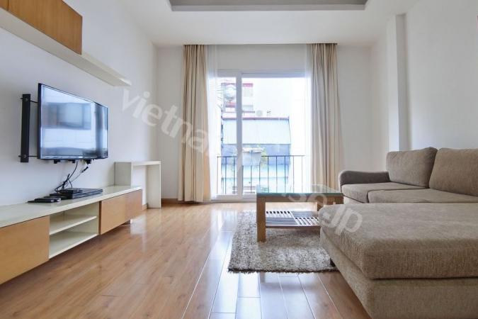 Green balcony in 2 bedroom serviced apartment with surprising price!!!