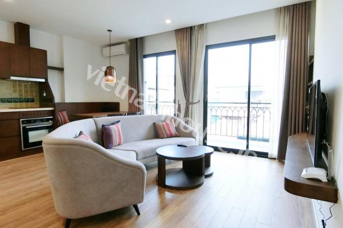A newly serviced apartment with full of light