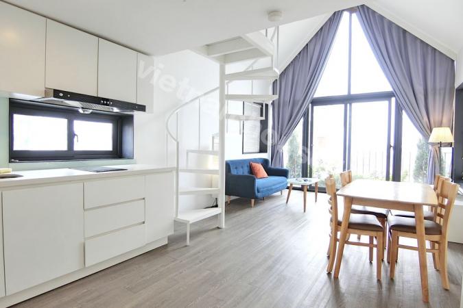 The deuplex apartment with lovely design is waiting for you