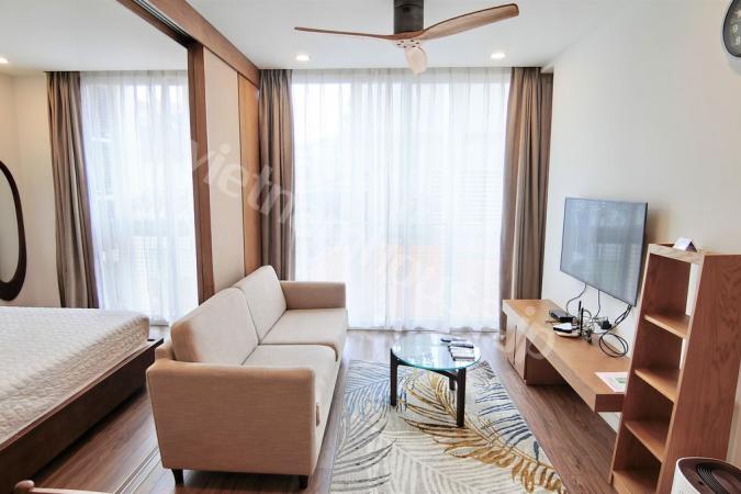 Fully furnished 1-bedroom serviced apartment in Ba Dinh district