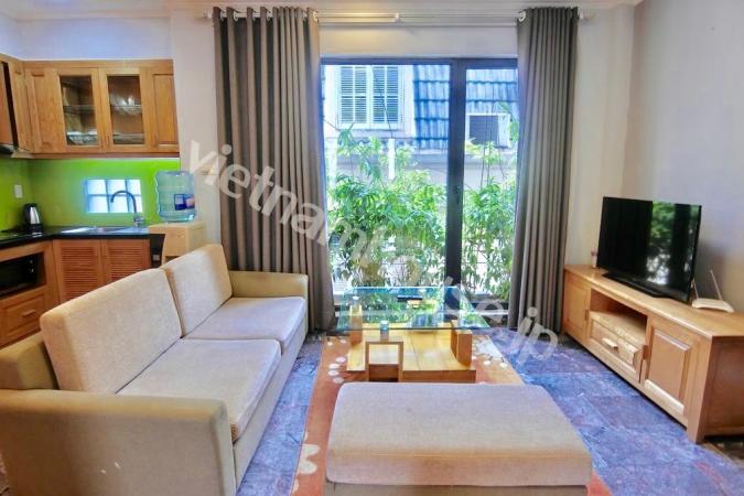 Very quiet 1 bedroom serviced apartment on Kim Ma street