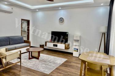 A brand-new 1-bedroom apartment filled with natural light, located in Doi Can Street.