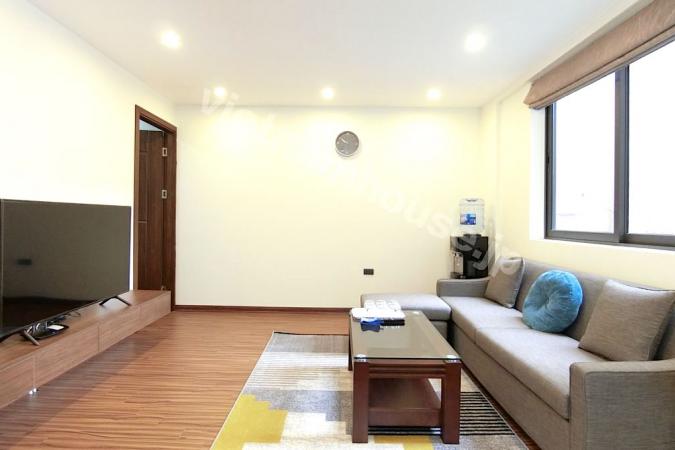 A fully furnished two-bedroom serviced apartment right in Hai Ba Trung District