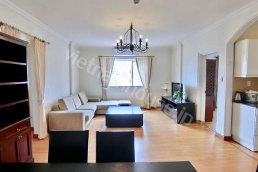 Spacious and bright living room in 2 bedroom serviced apartment near Vincom