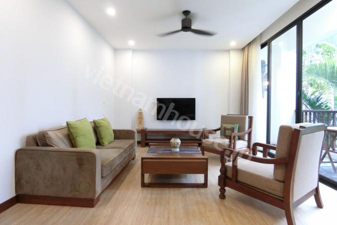 Warm interior design 2 bedroom apartment in the heart of Tay Ho District