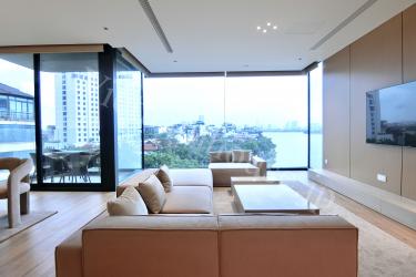 Two bedroom apartment with modern furniture and airy West Lake view
