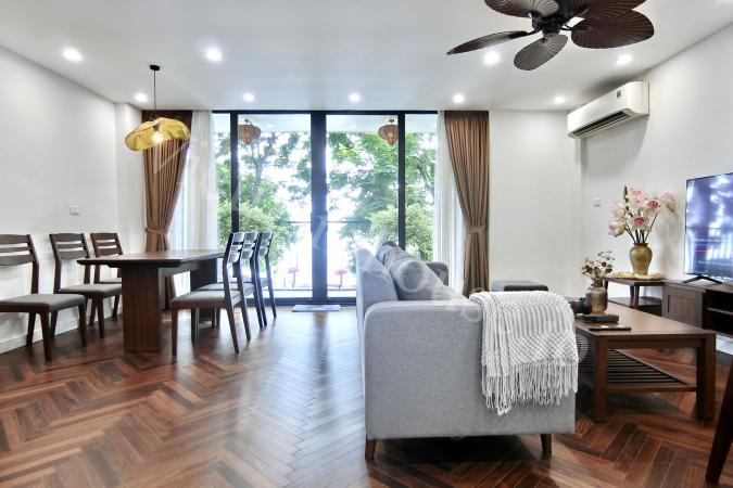 Three bedroom apartment with green living next to West Lake