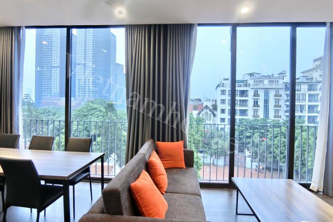 2BR Tay Ho with fully furnished and quiet space