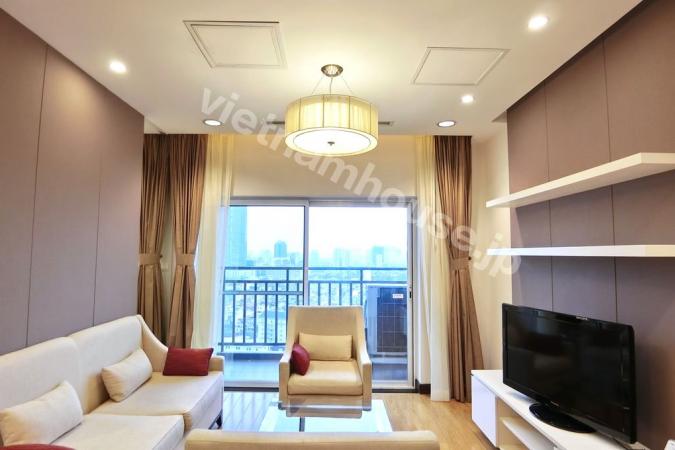 The bright two-bedroom apartment in Hoa Binh Green